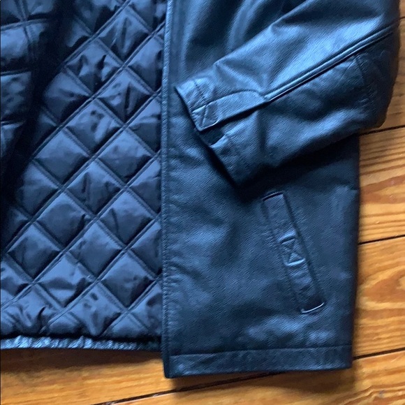 Awesome GAP black leather jacket Excellent cond - Picture 3 of 7